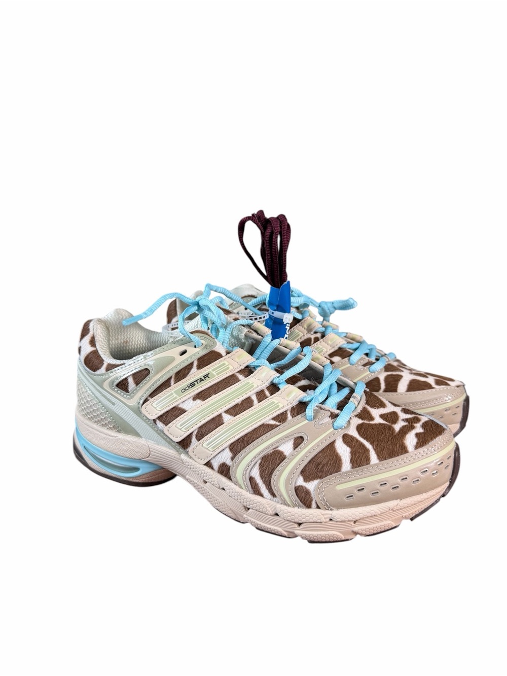 Adidas Original Adistar Control 5 Sneakers Giraffe Print in Beige Youth 6.5